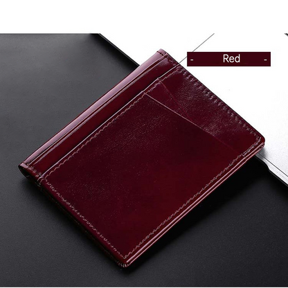 Soft Wallet 100% Genuine Leather Mini Credit Card Holder Wallets Purse Thin Small Card Holders Men Wallet