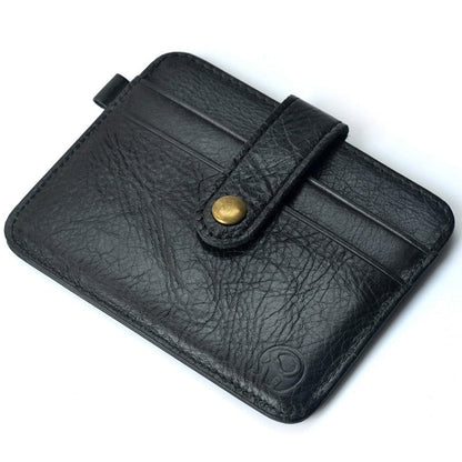 Men Genuine Leather Slim Wallet Male Small Purse Mini Money Bag Walet Thin Portomonee carteras Man's Wallet Card Holder