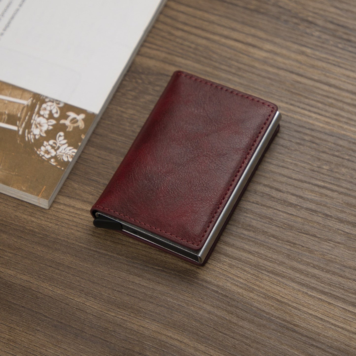 ID Credit Card Holder Case Wallets Men Brand Design Anti Rfid Blocking Magic Leather Slim Mini Wallet Small Money Bag Purse 2023