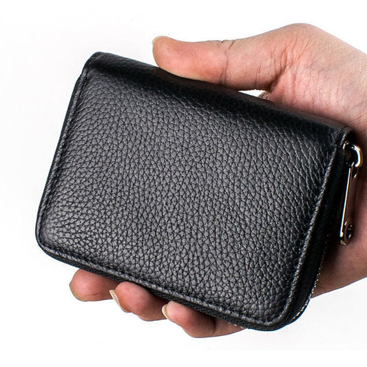 Cards Holders PU Business Bank Credit Bus ID Card Holder Cover Coin Pouch Anti Demagnetization Wallets Bag Organizer